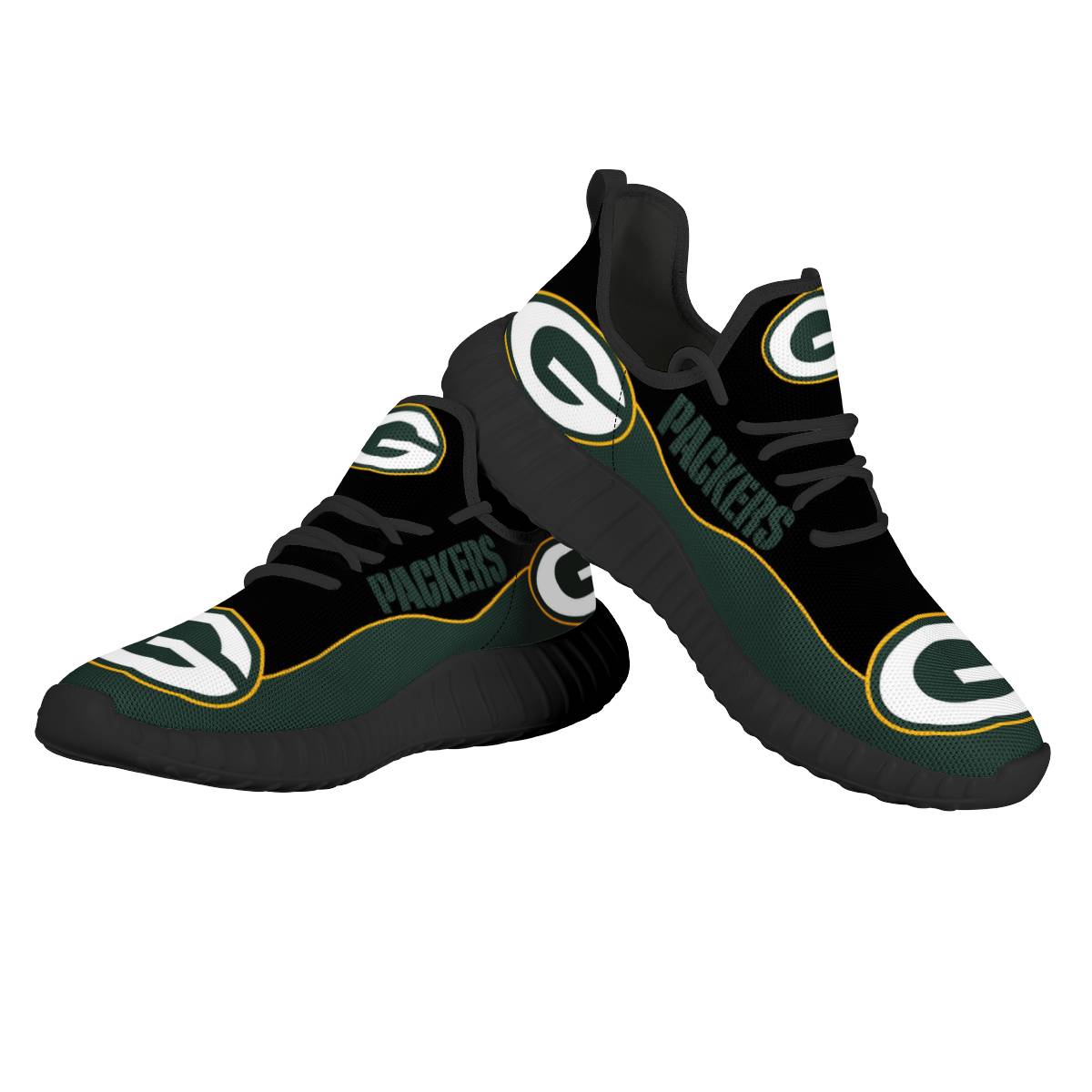Women's NFL Green Bay Packers Mesh Knit Sneakers/Shoes 003